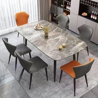 Ensemble de table et chaises de salle à manger de luxe pour 4 à 6 personnes