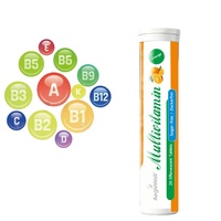 Comprimés effervescents multivitaminés sans sucre, saveur orange, marque privée OEM, multivitamines quotidiennes pour adultes