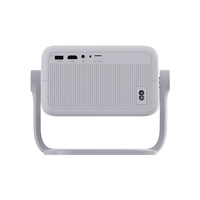 Mini projecteur intelligent 1080P HD LED avec WiFi, Bluetooth, entrée HD et fonction de mise en miroir d'écran pour le jeu, les films et les présentations