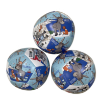 Ballon de football souple pour enfants, jouets sportifs en PU imprimé, jouets sensoriels en coton moelleux pour la maternelle