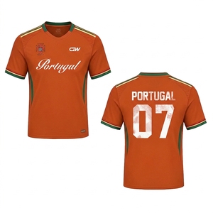 Geïnspireerd door het Portugal uit-shirt, blauw voetbaltenue met iconisch nummer 07 voor voetbalfans en supportersgroepen - Product Image 5