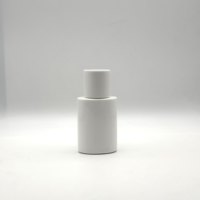 Bouteille ovale personnalisée en HDPE de 30 ml pour crème solaire, fond de teint, crème BB, emballage blanc avec bouchon à vis cylindrique