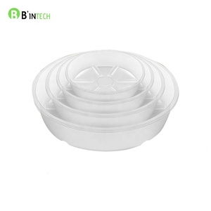 Wholesale Round Clear Transparent Plastic Flower Pot Tray Plant Saucer for Garden