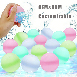 Ballons à eau réutilisables en silicone souple auto-scellants Remplissage rapide Jeux d'été en plein air-Jouets à eau d'été rechargeables - Product Image 1