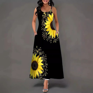 Vestido de Moda de una Pieza sin Mangas, Suave, hasta <span class=keywords><strong>la</strong></span> Rodilla, Estilo Línea A, para Mujer, Casual, Elegante, de Lujo, para Oficina, Fiesta - Product Image 2