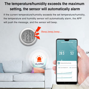 Termometro Igrometro Smart Home HONPNK con Avvisi App, Supporto Alexa Google Home Tuya, Sensore WiFi di Temperatura e Umidità - Product Image 4