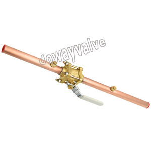 Válvula de bola de Gas y oxígeno médica de latón OEM de fábrica de China con tubo de cobre - Product Image 2