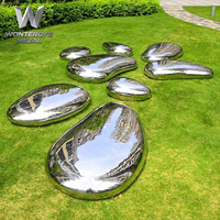 Meilleure Vente : Grande Sculpture Métallique Moderne Personnalisée en Acier Inoxydable 304 pour Décoration de Villa