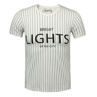 T-shirt col rond homme, grande taille, personnalisé, urbain, élégant, blanc, broderie, presse à chaud, Cacsual, méga imprimé