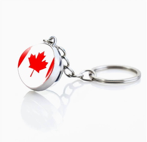 Wholesale <strong>Custom</strong> of <strong>United</strong> States Keychain <strong>National</strong> Souvenir Luminous Glass Ball Keychain Countries Keychain Fashion Jewelry - Product Image 3