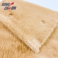 Kingcason – Fourrure de lapin brodée unie personnalisable, certifiée OEKO-TEX, pour vêtements et couvertures