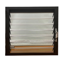 Fenêtre de ventilation à persiennes électriques - Volets automatiques en aluminium pour usage commercial et résidentiel