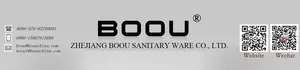 OZ8295-18F BOOU Best Sell Economical Bath Mixer Wall Mounted Zinc Bathtub Faucet Bathroom Long Spout Bath Faucet