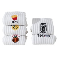 Chaussettes de sport mi-mollet en coton pour hommes, avec logo brodé Oeko-Tex 100, motif animalier amusant, vente en gros