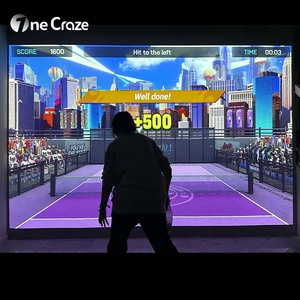 Jeu de pickleball interactif multijoueur AR, jeu de smash mural, plus de 20 modes de jeu, projecteur d'intérieur de 5300 lumens pour salle de jeux et divertissement - Product Image 4
