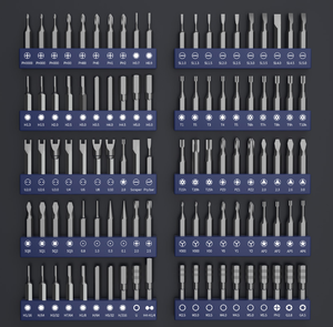 Surprise 50-en-1 outils de fixation jeu de <span class=keywords><strong>tournevis</strong></span> électrique de précision bricolage 3.7v <span class=keywords><strong>tournevis</strong></span> Rechargeable pour outils de réparation <span class=keywords><strong>Iphone</strong></span> 459g - Product Image 2