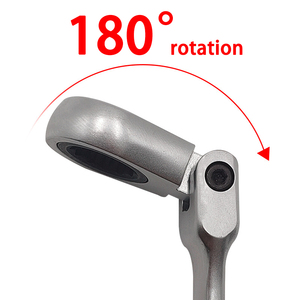 Juego de llaves de trinquete ajustables universales, herramientas de mango de reparación de coche, juego de llaves de trinquete Flexible, 5 uds. - Product Image 4
