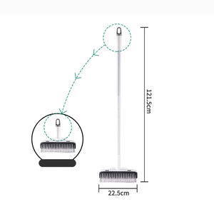 二合一浴室地板清洁刷硬毛接缝长柄清洁器酒店家用浴室瓷砖墙壁和窗户 - Product Image 2