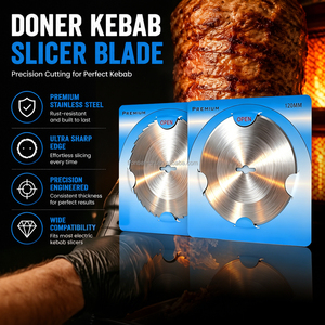120mm 140mm pollo elettrico congelato carne Doner Kebab lama lama rotonda affettatrice lama - Product Image 6