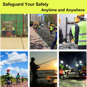 سترات أمان برتقالية عالية الوضوح من الفئة <span class=keywords><strong>2</strong></span> وفقًا لمعايير ANSI، شريط عاكس، 100% بوليستر شبكي مع شعار، للرجال، للاستخدام في مواقع البناء، بيع بالجملة من المصنع - Product Image 6