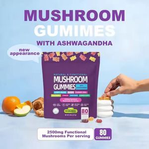 Marque privée personnalisée Complément alimentaire extrait de champignon crinière de lion Gummies crinière de lion Gummies crinière de lion - Product Image 4