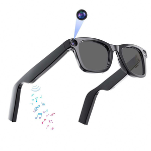 Gafas <span class=keywords><strong>de</strong></span> Sol Inteligentes E02 con Cámara 4K, Control por Voz, Carga Magnética, Resistentes al Agua IPX-4, para Video <span class=keywords><strong>Chat</strong></span> y Música, Gafas con IA - Product Image 1