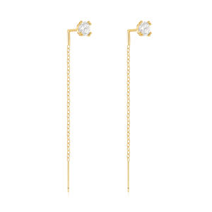 2025 ultimi orecchini pendenti in argento Sterling 925 <span class=keywords><strong>ROXI</strong></span> con zircone intarsiato placcato in oro 18K Design classico per le donne regalo perfetto - Product Image 1