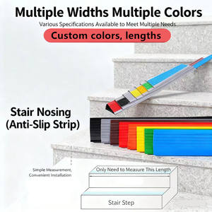 Profilo Antiscivolo Tipo I in PVC Spessore 3mm Colore Personalizzato 40mm per Gradini con Servizio di Taglio per Centri Commerciali e Sale da Pranzo - Product Image 4