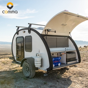 Casa rodante de un dormitorio, caravana Pop-Up, Mini Camper con soporte - Product Image 1