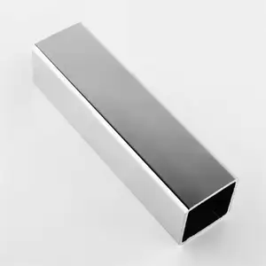 Chinese Supplier Stainless Steel Grooved Square Tube Glass Railing Stainless Steel Square Slotted Tube