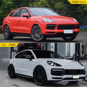 ชุดแต่งสไตล์ Turbo <span class=keywords><strong>GT</strong></span> สำหรับ <span class=keywords><strong>Porsche</strong></span> <span class=keywords><strong>Cayenne</strong></span> ปี 2018-2023 รุ่น Coupe 9Y0 9Y0.1 9YA พร้อมไฟ DRL แบบ LED และดิฟฟิวเซอร์คาร์บอนไฟเบอร์ - Product Image 2