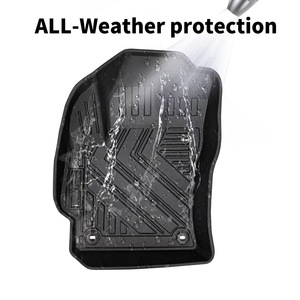 Alfombrillas de TPE 3D para coche y alfombrilla para <span class=keywords><strong>maletero</strong></span> trasero para Toyota <span class=keywords><strong>RAV4</strong></span> 2020 + (combustible/híbrido, LHD): para todo tipo de clima, impermeable y antideslizante - Product Image 4