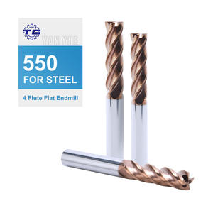 TG HRCC 55 carburo fresa con 4-flute CNC lavorazione metallo acciaio tungsteno fresatrice Custom ODM/OEM supporto - Product Image 1