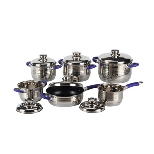Juego de utensilios de cocina antiadherentes de 12 piezas, juego de utensilios de cocina de acero inoxidable de inducción - Product Image 3