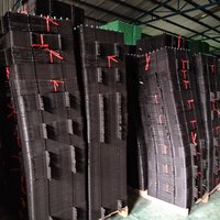 Plateaux de drainage pour toits verts en plastique HDPE à fossettes de 20 mm, modernes, empilables, pour décharges, grand stock