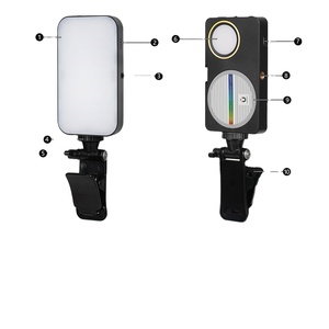 Luz LED recargable portátil con imán Mini Luz de relleno de bolsillo para <span class=keywords><strong>TikTok</strong></span> y Fotografía Móvil - Product Image 1