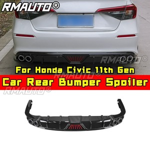 <b>Car</b> Rear Bumper Lip Splitter <b>Diffuser</b> Spoiler Bumper Protector Cover Apron For Honda Civic 11th Gen Body Kit <b>Car</b> Accessories - Product Image 2