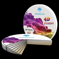 Bloc de zircone dentaire multicouche 3D 4D, 49% translucide, matériau en zircone hautement esthétique