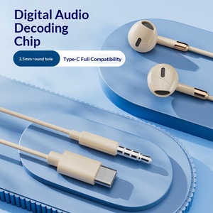 Écouteurs et Casques Filaire Intra-auriculaires Stéréo Type C avec Basses pour <span class=keywords><strong>iPhone</strong></span> et Téléphones Mobiles G01 - Product Image 4