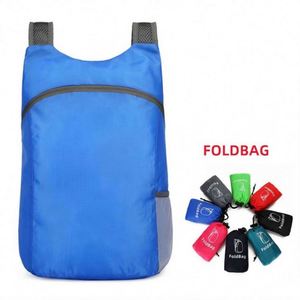Sac à dos pliable ultra-léger, durable, personnalisé, pas cher, 18L, pour la randonnée, les sports de plein air, sac pliable de poche - Product Image 6