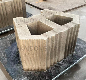 QT12-15 Korea Brick Retaining Wall <strong>Block</strong> Machine High Pressure Hydraulic Automatic <strong>Concrete</strong> Cement Brick Making <strong>Plant</strong> - Product Image 2