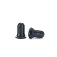 Prix d'usine Bouchon compte-gouttes en caoutchouc NBR pour flacon d'huile essentielle, avec bulbe en silicone et embout de pipette brillant
