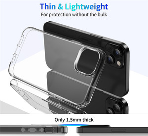 <span class=keywords><strong>Coque</strong></span> de téléphone hybride transparente <span class=keywords><strong>renforcée</strong></span> aux quatre coins en PC et TPU pour <span class=keywords><strong>iPhone</strong></span> 17 16 15 Plus 14 13 <span class=keywords><strong>12</strong></span> 11 Pro Max - Product Image 6