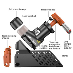 Bẫy Chuột Áp Suất Không Khí <span class=keywords><strong>Co2</strong></span> Tự Động Hiệu Quả Cao Không Độc Hại Và Hoàn Toàn E28 Có Chân Đế - Product Image 3