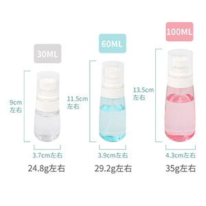 Vente en gros de flacons pulvérisateurs à brume fine de type pression PET pour le voyage, portables, 30/60/100 ml, pour <span class=keywords><strong>tonique</strong></span>/maquillage/lotion/parfum - Product Image 6