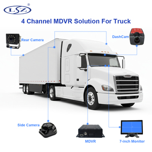 4채널 4G GPS MDVR 키트 미니 디지털 비디오 레코더 <span class=keywords><strong>1080P</strong></span> H.265 양방향 오디오 차량용 <span class=keywords><strong>DVR</strong></span> 세트 (카메라 연장 케이블 포함) - Product Image 1