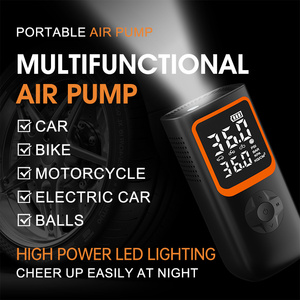 Compresseur d'air sans fil 150 PSI pour voiture, moto, vélo, ballons, 6000 mAh, 7,4 V CC, 12 V, mini gonfleur électrique pour pneus de voiture - Product Image 2