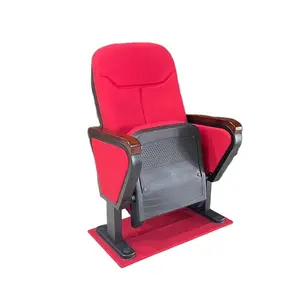 Hot Selling Commercial Folding Auditorium Cinema Church Chair With Plastic Cup Holder for Theater Movie Hall