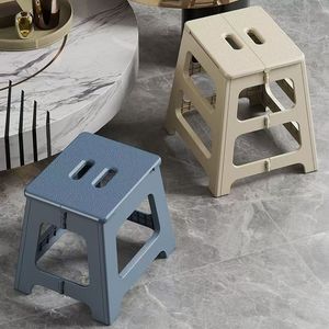 Folding Plastic Stool Square Portable Chair For Home Bathroom Outdoor Use - Product Image 2