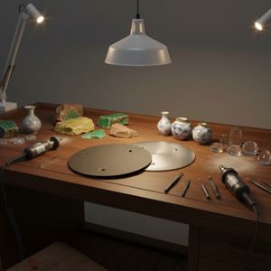 Disque abrasif en céramique diamantée à trou encastré, tampon de polissage émeri pour meuleuse d'angle, grain 80, pour métaux ferreux et verre - Product Image 1